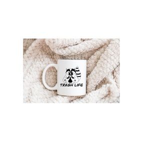 Custom Sublimated Trash Life Raccoon 11 oz Mug